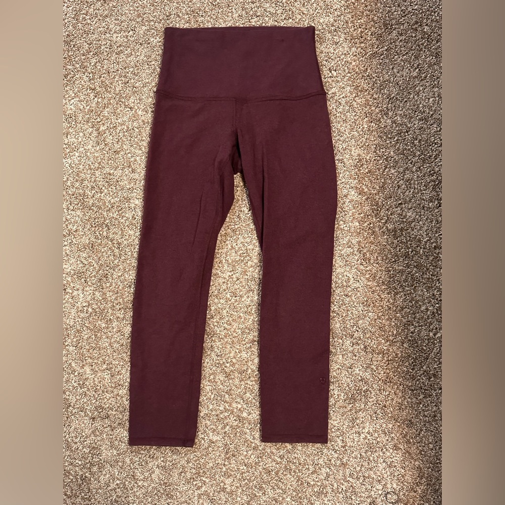 High waisted, cropped, lululemon leggings.